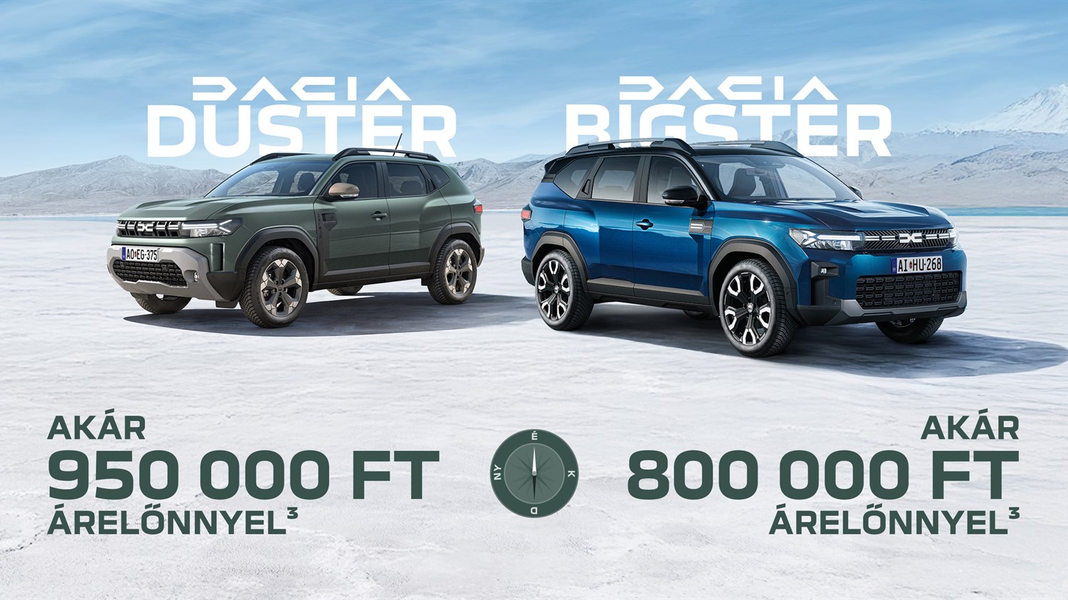 Dacia modellek készletről, kiemelt kedvezménnyel