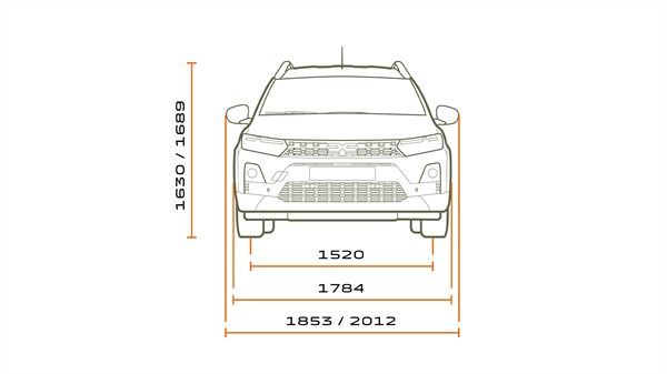 méretek - Dacia Jogger