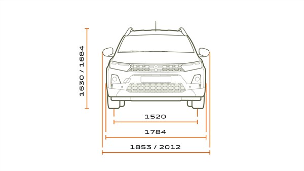 méretek - Dacia Jogger