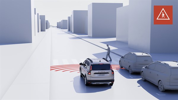 Dacia Jogger - automatiikus vészfékező rendszer