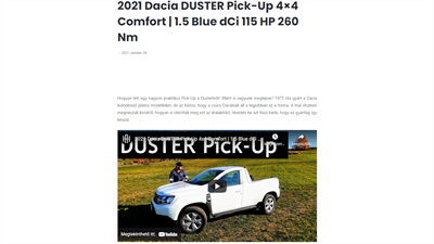 Dacia Duster Pick-up