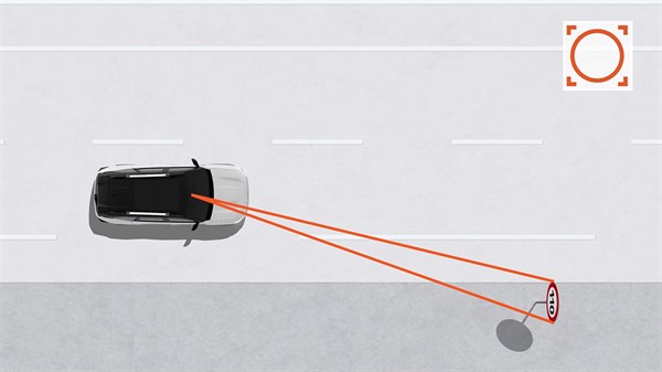 Dacia Bigster -  Sebességkorlátozó táblákat felismerő rendszer sebességtúllépésre való figyelmeztetéssel 