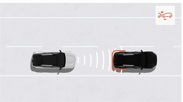Dacia Bigster - Aktív vészfékező rendszer gyalogos és kerékpáros észleléssel (AEBS)