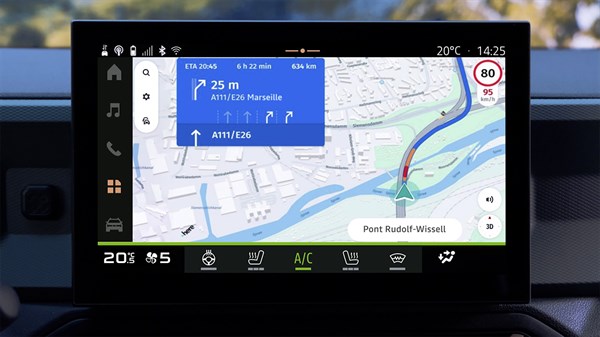 Dacia Bigster - Media Nav Live valósidejű navigáció
